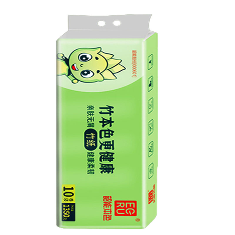韶能卷纸本色卫生纸卷筒纸厕纸实惠装家用有芯婴儿纸巾135克60卷