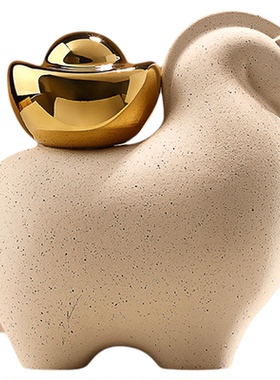 [家居好物]马上有钱摆件客厅酒柜