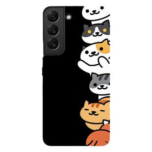 Magsafe磁吸适用三星S26Ultra手机壳新款S25edge简约黑色守望猫咪硬壳S24防摔S23+全包磨砂note20超薄S22夜光