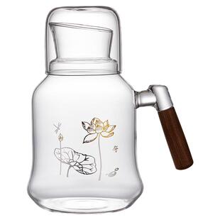 忆壶茶冷水壶耐高温食品级玻璃凉水壶家用大容量冰箱凉白开水套装