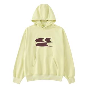 CryingCenter经典姜黄LOGO 3C连帽长袖卫衣秋冬 橡皮粉 哭喊中心