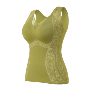 焕丽女王秋冬季保暖背心无钢圈美体塑形打底免穿女士文胸2025新款