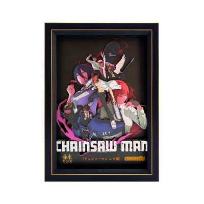 凹凸Panda手作链锯人ChainsawMan电锯人雷塞Raze电次玛奇玛装饰画