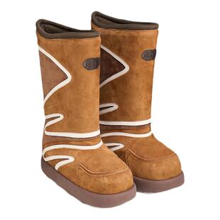 杨超越同款lost in echo秋冬巴恩风厚底加绒保暖中筒雪地靴一脚蹬