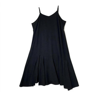 120斤的大杨 胖mm鱼尾气质吊带裙女早春开衩黑色连衣裙开衫两件套