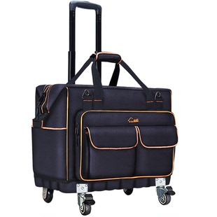 绘家大号多功能牛津布维修售后电工包升级4轮工具包拉杆工具箱包