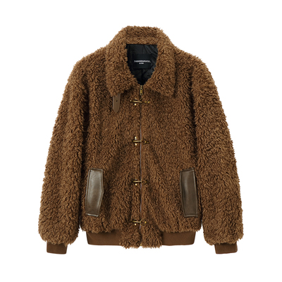 环保皮草短款加棉加厚短款外套