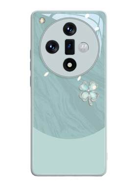 雅川四叶草适用oppofindx7手机壳ultra新款oppo全包findx8s+秋冬6轻奢fndi的壳pro套女欧珀款保护x外7玻璃opo