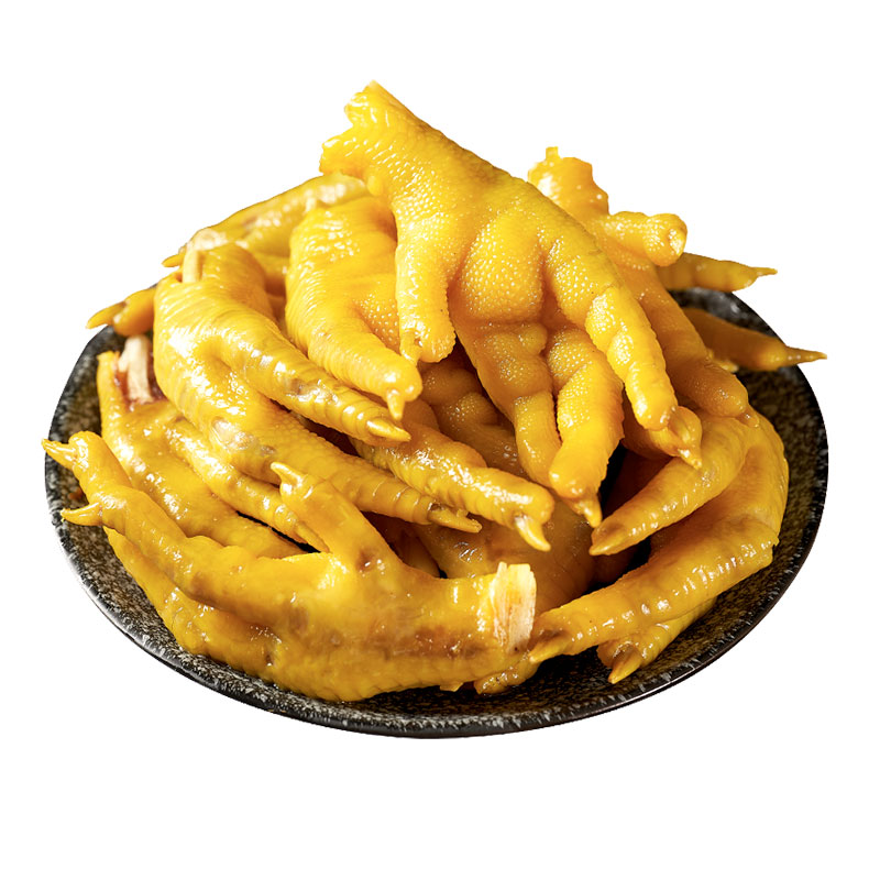 盐焗鸡爪客家熟食零食即食凤爪鸡脚追剧下酒小吃广东梅州特产不辣