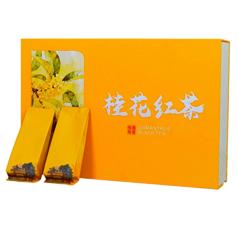英追英红九号桂花红茶礼盒蜜香
