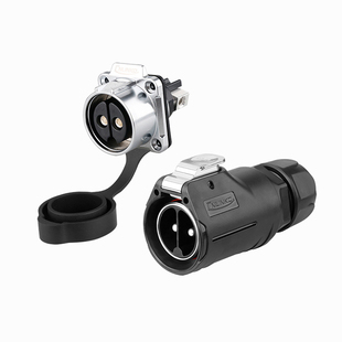 凌科LP28防水航空插头插座2 3 8芯50A大功率电流连接器免焊接压线