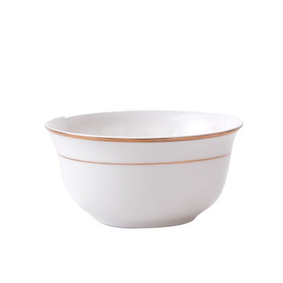 金边碗6英寸骨瓷碗米饭碗