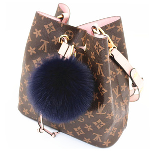 超大狐狸毛球包包挂件m真毛毛球包包挂饰钥匙扣挂件13厘米毛绒