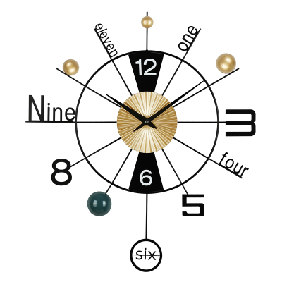 文蕴现代简约大气极简挂墙钟表