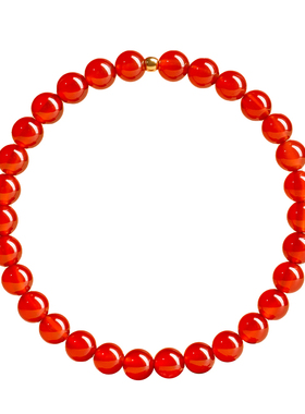 【黄金转运珠】红玛瑙手串