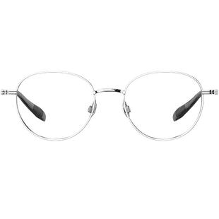 陌森近视眼镜框男女款书呆子椭圆框钛架可配高度数光学镜MA7027