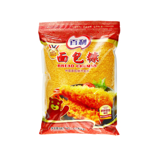 百利黄色面包糠1kg*10袋好味皇冠味林商用白色面包糠鸡排裹粉整箱