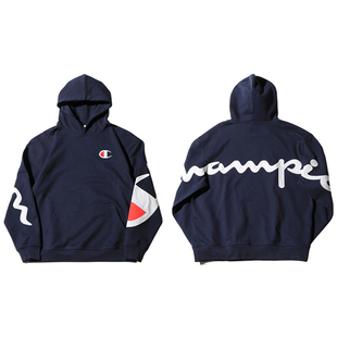 Champion冠军背标Cleanfit卫衣男女情侣宽松Vibe套头连帽上衣外套