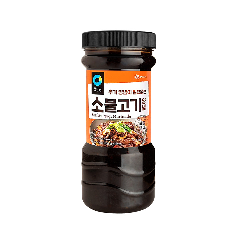 整箱包邮韩国原装进口清净园名家牛肉酱腌肉酱烤牛肉酱840g*12瓶