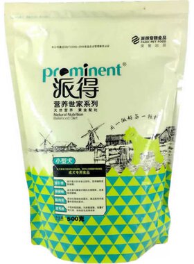 派得狗粮成犬粮500g萨雪纳瑞贵宾