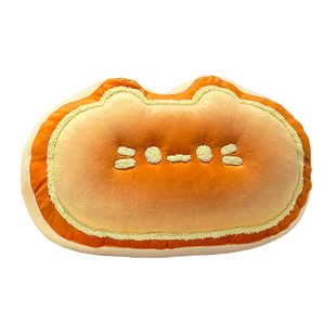 芝士面包抱枕卡通猫咪玩偶睡觉靠枕沙发靠垫办公室午睡车载软枕头