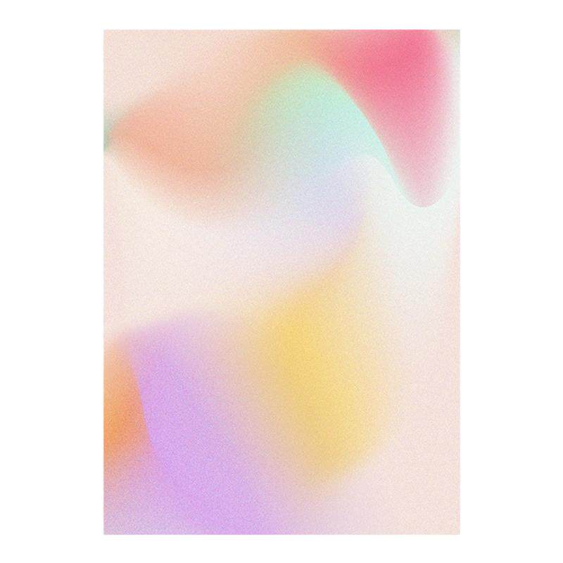 Silo独立原创渐变渲染装饰画 拍照背景卡纸海报ins美甲饰品搭配