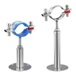 不锈钢调节管支架管道管夹卡箍4分管卡6分水管抱箍圆柱形固定支架