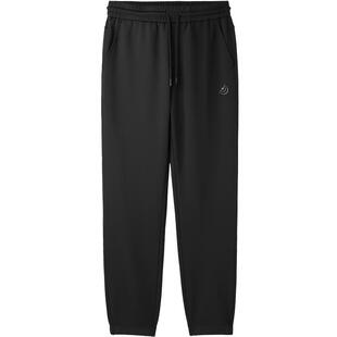 HLA/海澜之家轻商务航天卫裤24秋冬新款抽绳弹力加厚直筒休闲裤男