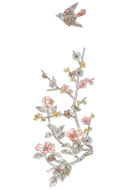 大盟水移画仿螺钿贴纸墙贴画