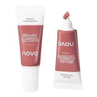 NOVO液体腮红水雾低饱和收缩膨胀色提亮修容学生党淡妆必备胭脂