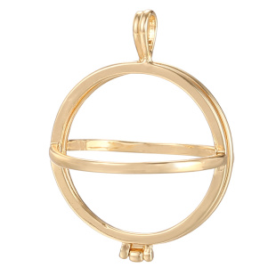 古风香囊球吊坠空托随身佩戴镂空香薰球香丸球纯铜珍珠网兜香球托