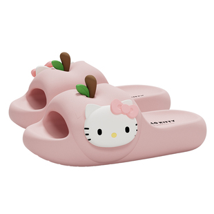 暖之缘三丽鸥联名HelloKitty凉拖鞋女夏季2026新款苹果凉拖居家用