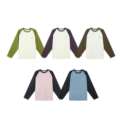 爱棵米亲子拼色抓绒针织衫