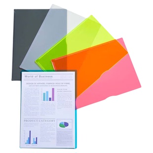 【清仓特惠】日本king jim锦宫单片夹透明塑料夹多功能分类整理收纳资料夹办公报告单页a4纸文件夹收纳文具