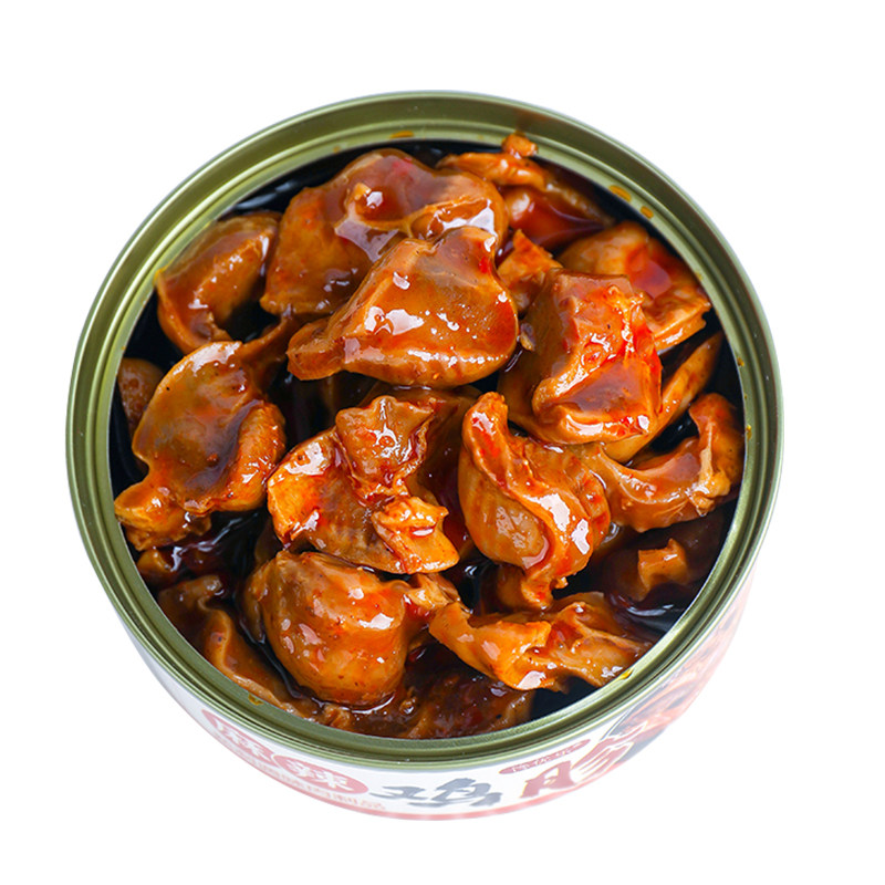 麻辣鸡胗熟食罐装鸡肉零食下饭菜