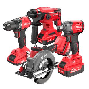 【20V组合】锐奇20V工业锂电充电电锤角磨电钻全家福7220/2120