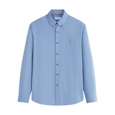 Navigare净色磨毛长袖衬衫