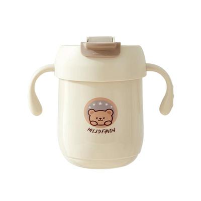 316不锈钢儿童水杯双饮杯吸管杯