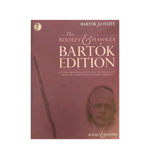 巴托克 精选长笛作品 长笛和钢琴 附CD 博浩原版乐谱书 Bartok for Flute flute and piano BH13066