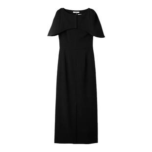 SNIDEL秋冬优雅端庄修身开衩披肩连衣裙套装SWFO234145