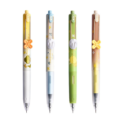 晨光桂花香大馥大桂静音按动中性笔学生专用速干考试用碳素笔黑st小分贝静音刷题笔秒干签字笔尖头水性圆珠笔