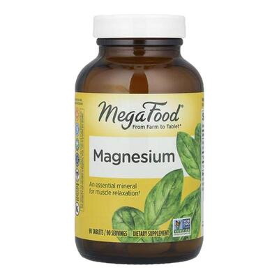 MegaFood镁易吸收温和肌肉放松心绪睡眠帮助甘氨酸镁膳食