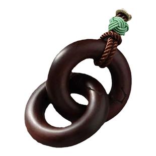 雷击枣木乾坤圈阴阳环天然家长器迷你男女吊坠法项链饰品张至顺道