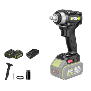 威克士电动冲击扳手WU289大扭力风炮锂电汽修架子工电板手WU279