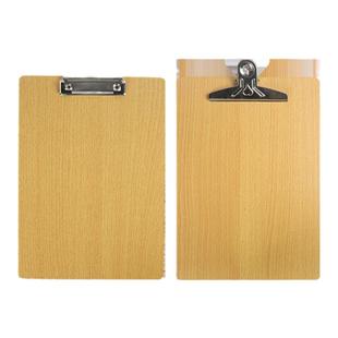 木板夹写字板蝴蝶夹带挂钩a4文件夹夹板硬板书写夹板垫板菜单夹a5票据收纳资料夹板夹木质夹子写字垫板记录板