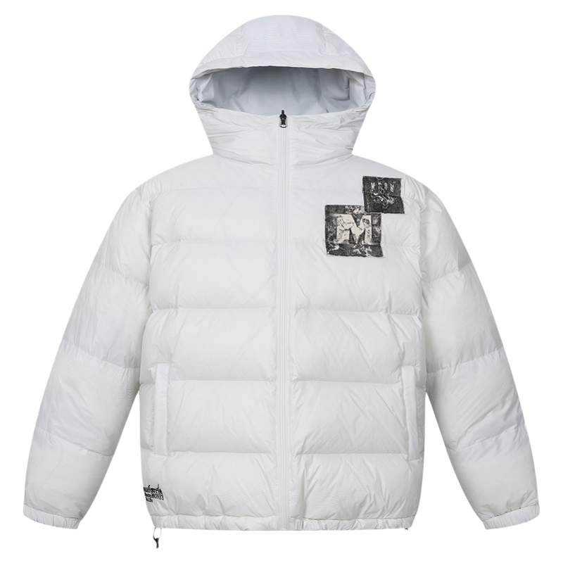 MEDM双面穿印花logo羽绒服