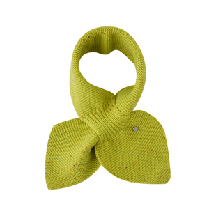 Himade秋冬季保暖羊毛小围脖韩系设计感蝴蝶结针织围巾女生点子纱