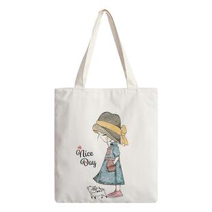 帆布包包女单肩包大容量学生手提布袋子拎书上班通勤高级2025新款