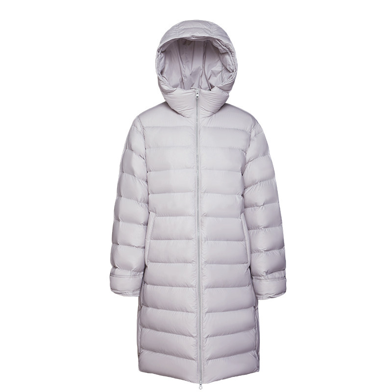 2025年新品95鸭绒轻薄款羽绒服中长款收腰女冬季外套修身显瘦