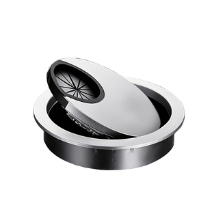 办公桌线孔盖桌面走线整洁封口盖书桌电视柜装饰圈开孔锌合金孔盖